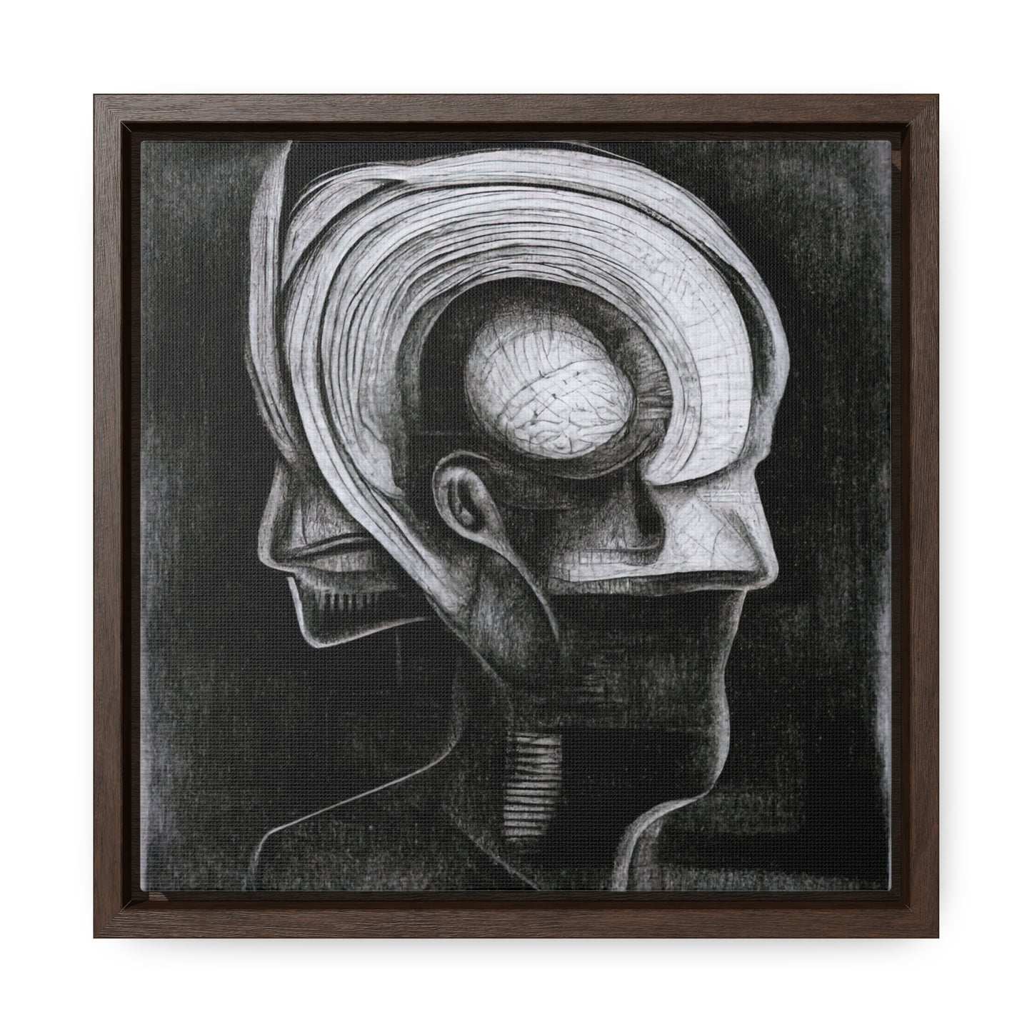 Brain 41, Valentinii, Gallery Canvas Wraps, Square Frame