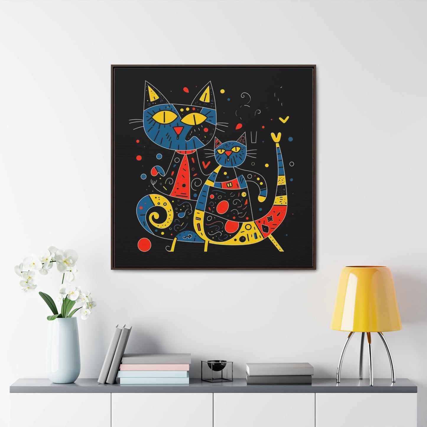 Cat 153, Gallery Canvas Wraps, Square Frame