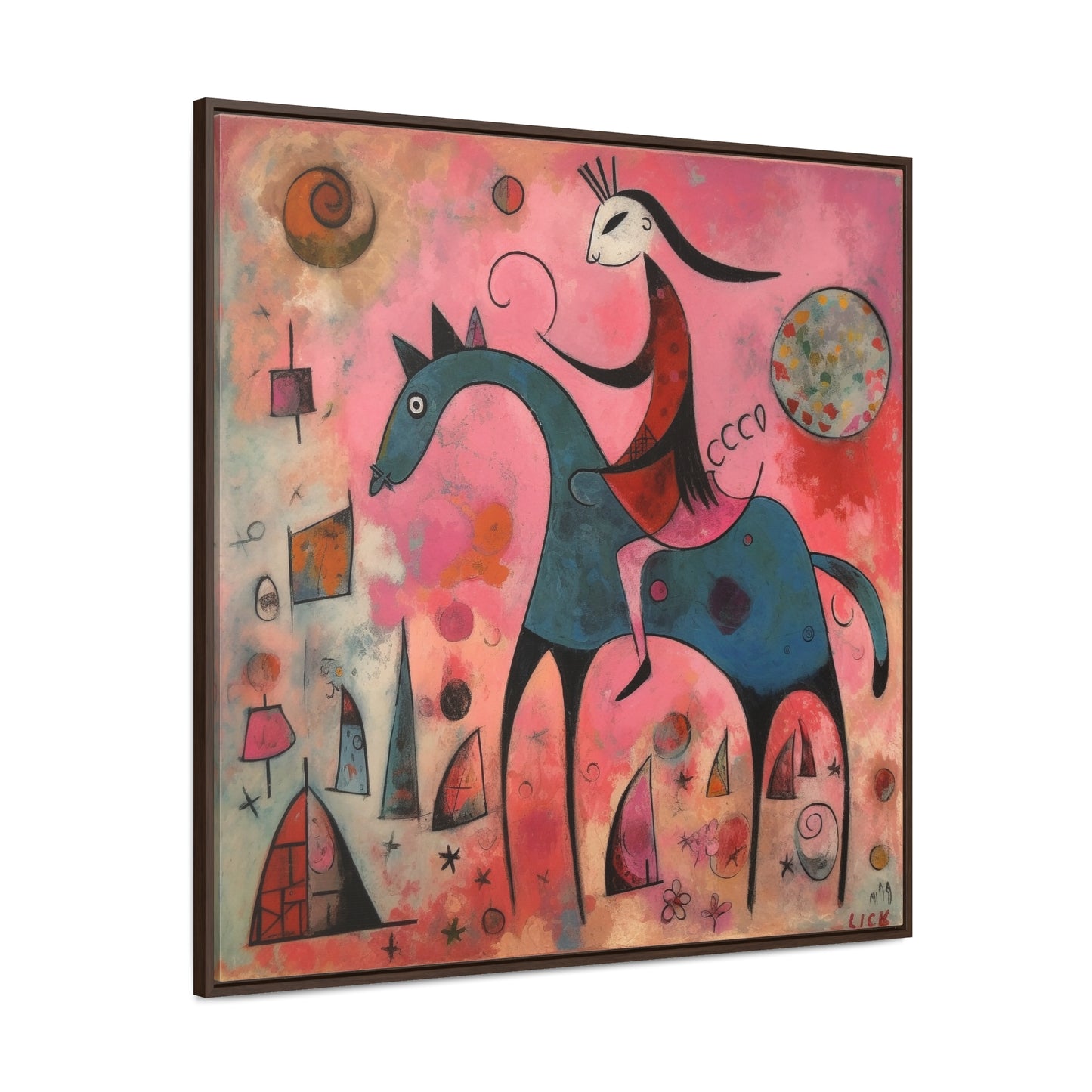 The Dreams of the Child 47, Gallery Canvas Wraps, Square Frame