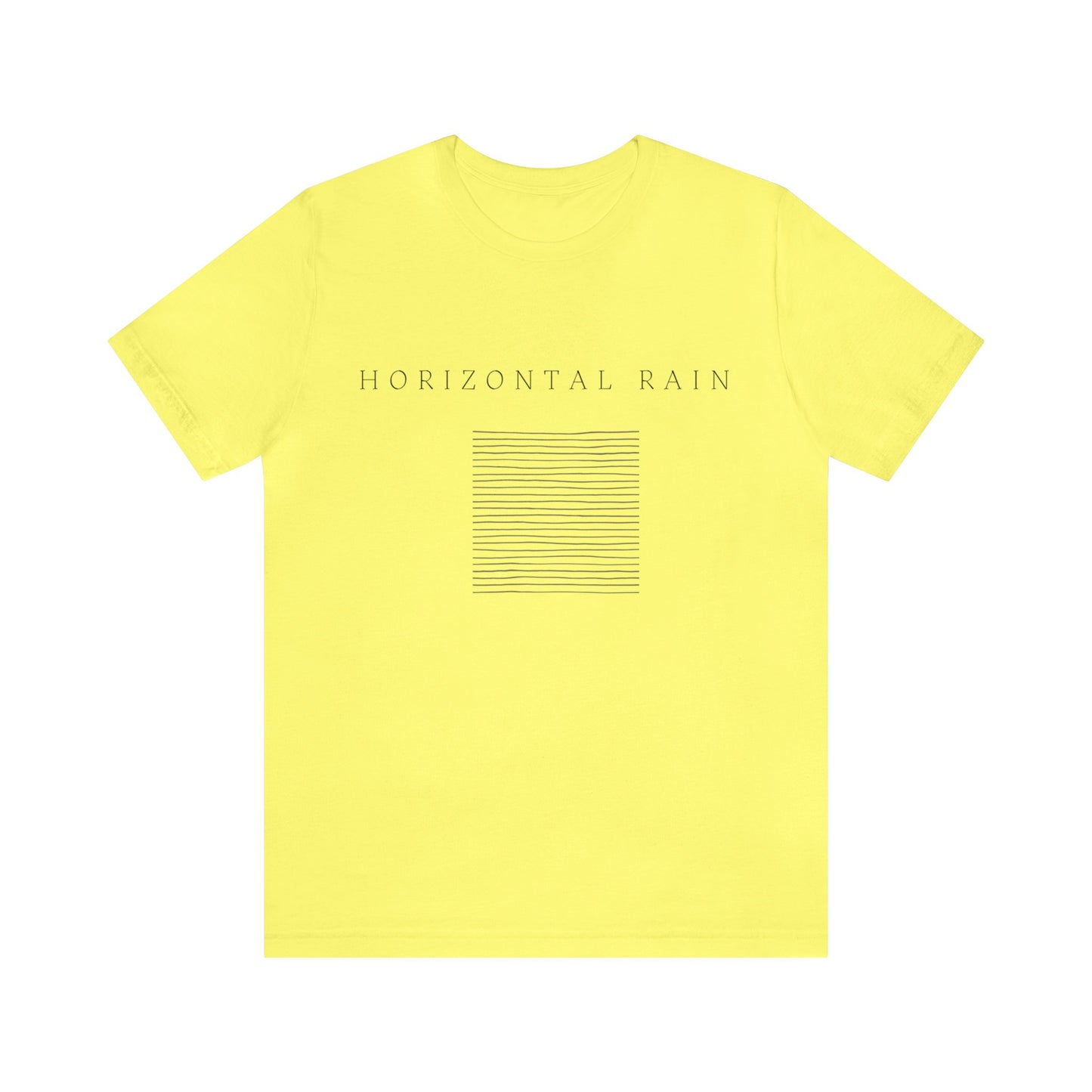 Horizontal Rain, Unisex Jersey Short Sleeve Tee