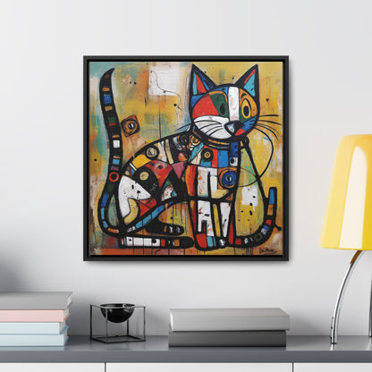 Cat 101, Gallery Canvas Wraps, Square Frame