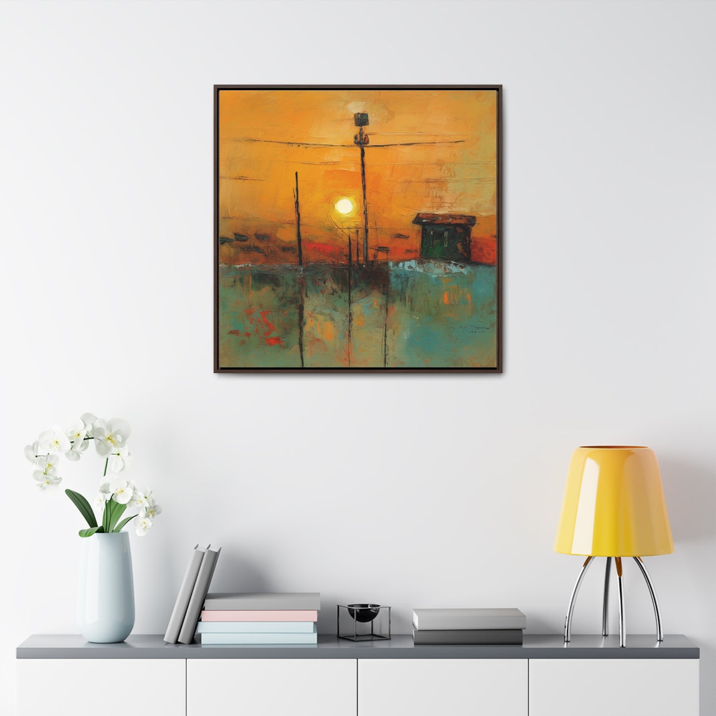 Land of the Sun 49, Valentinii, Gallery Canvas Wraps, Square Frame