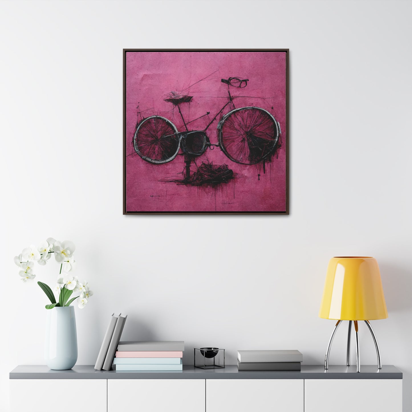 Bicycle 4, Valentinii, Gallery Canvas Wraps, Square Frame