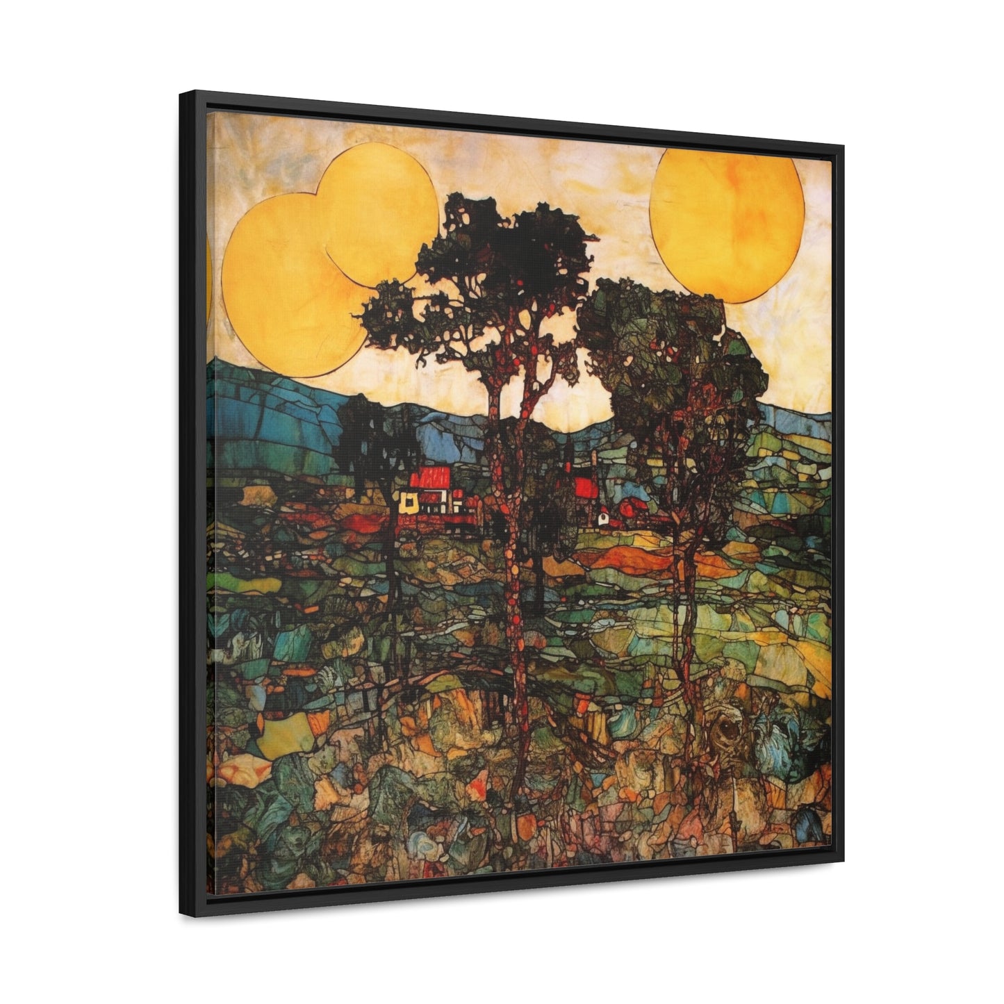 Land of the Sun 42, Valentinii, Gallery Canvas Wraps, Square Frame