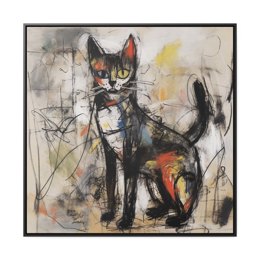 Cat 59, Gallery Canvas Wraps, Square Frame