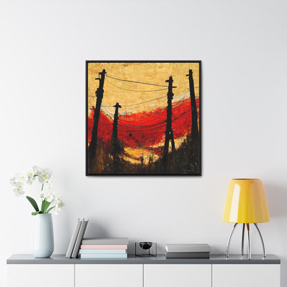 Land of the Sun 22, Valentinii, Gallery Canvas Wraps, Square Frame