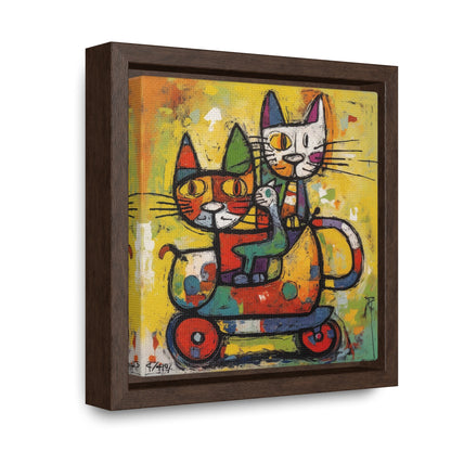 Cat 142, Gallery Canvas Wraps, Square Frame