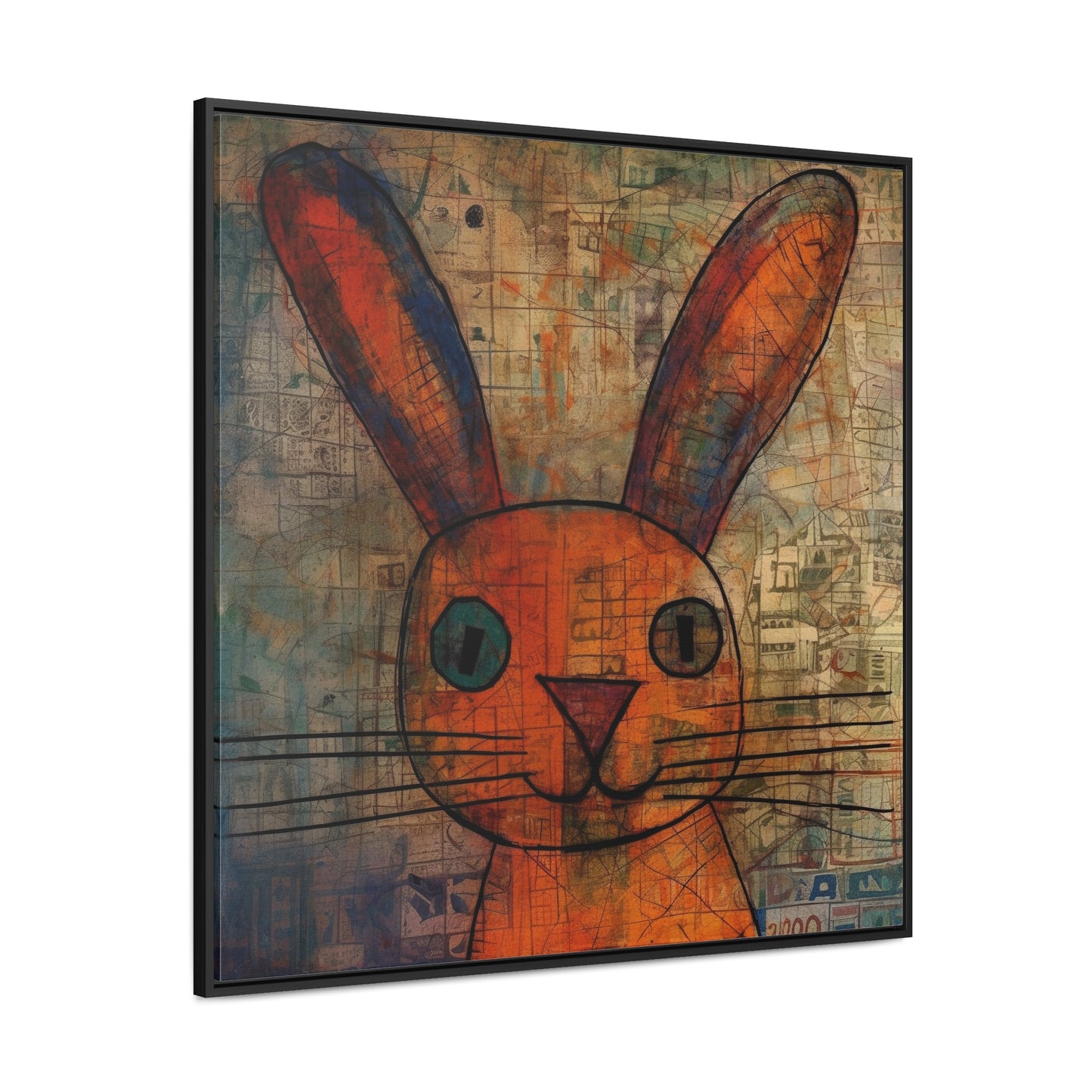 Rabbit 10, Gallery Canvas Wraps, Square Frame