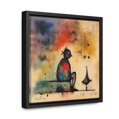 Sad Man 9, Gallery Canvas Wraps, Square Frame