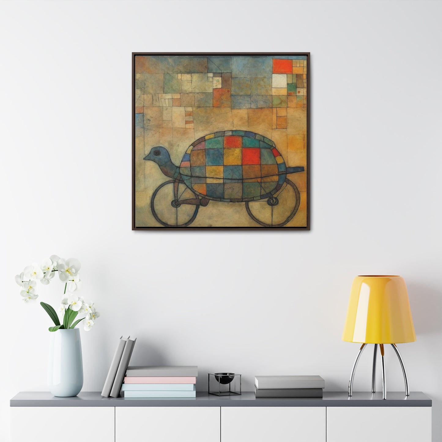 Turtle 9, Gallery Canvas Wraps, Square Frame