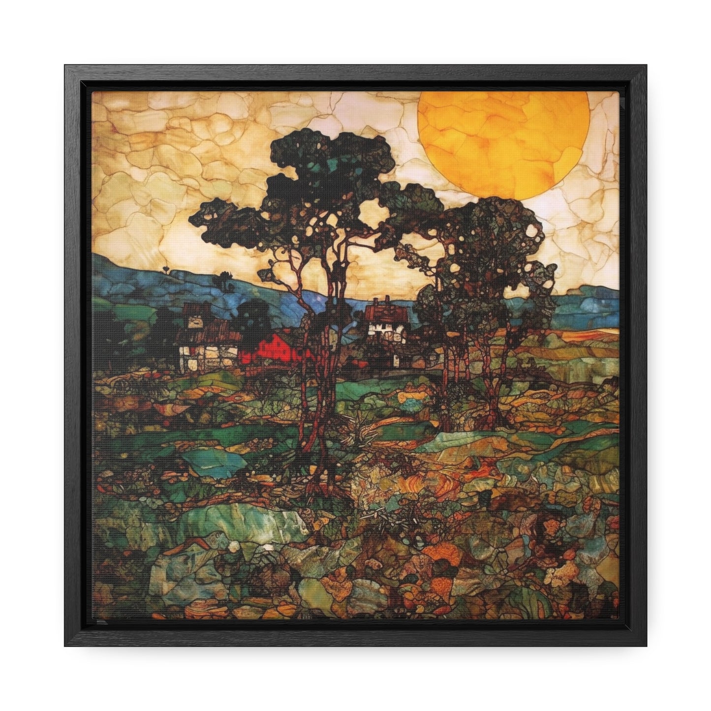 Land of the Sun 45, Valentinii, Gallery Canvas Wraps, Square Frame