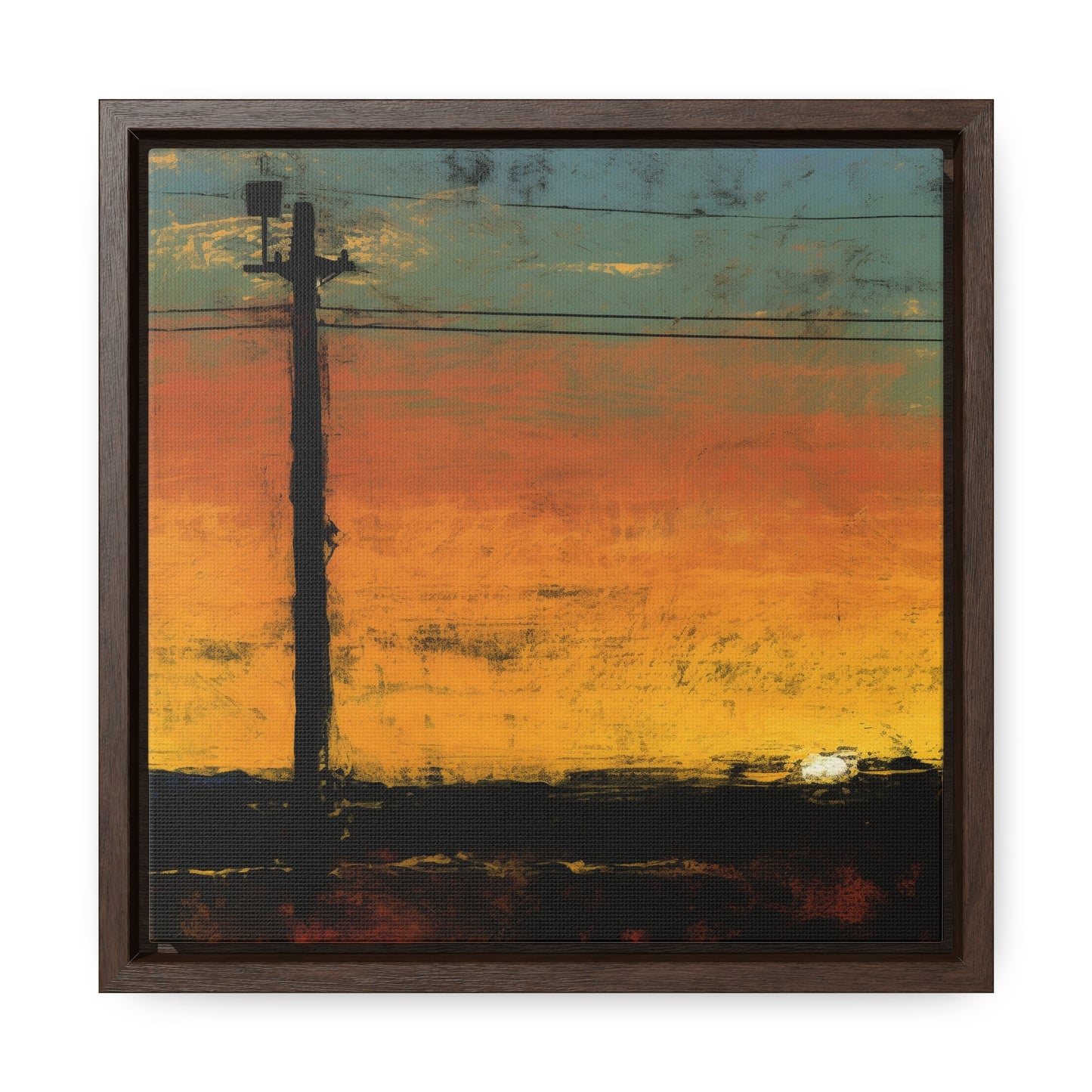 Land of the Sun 82, Valentinii, Gallery Canvas Wraps, Square Frame