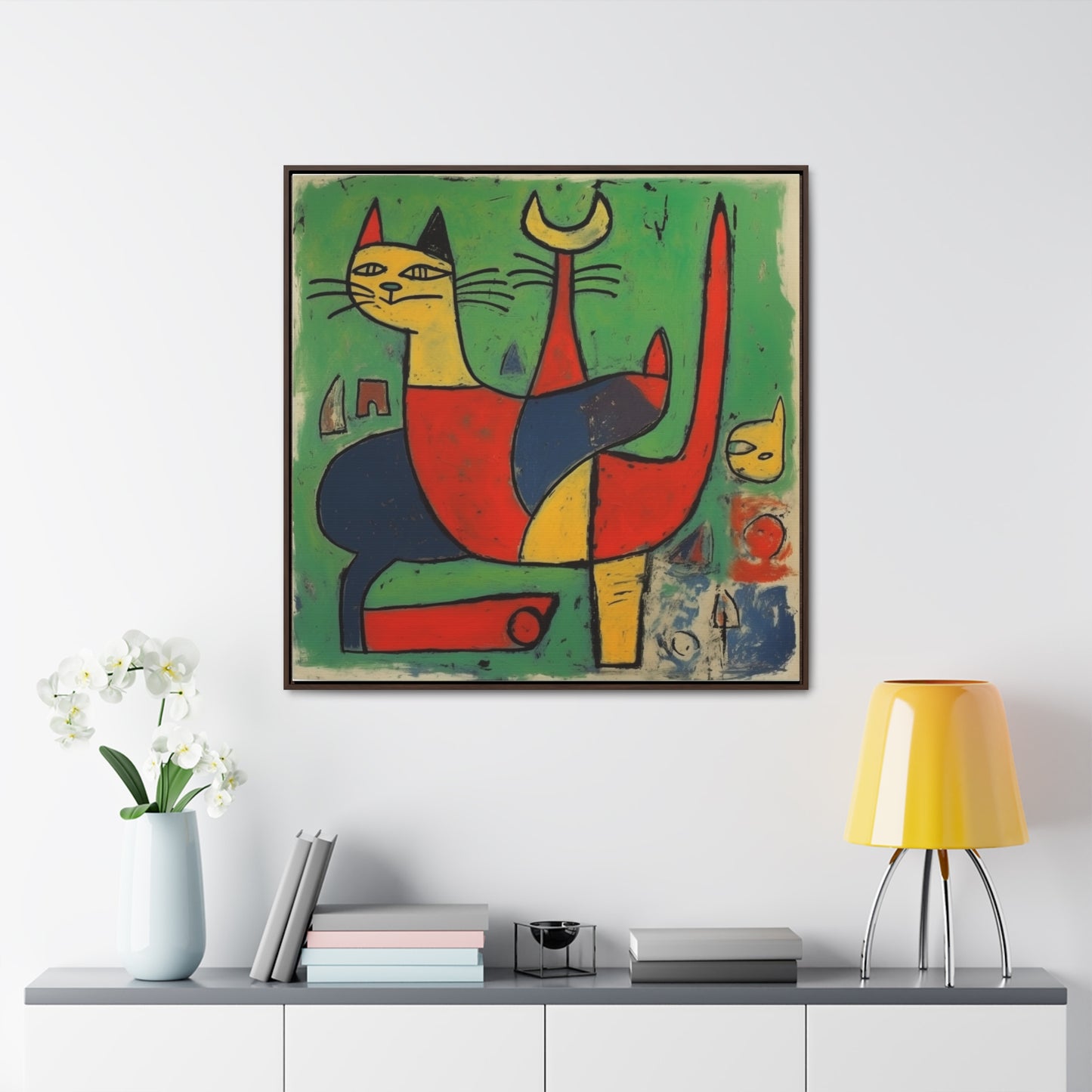 Cat 136, Gallery Canvas Wraps, Square Frame