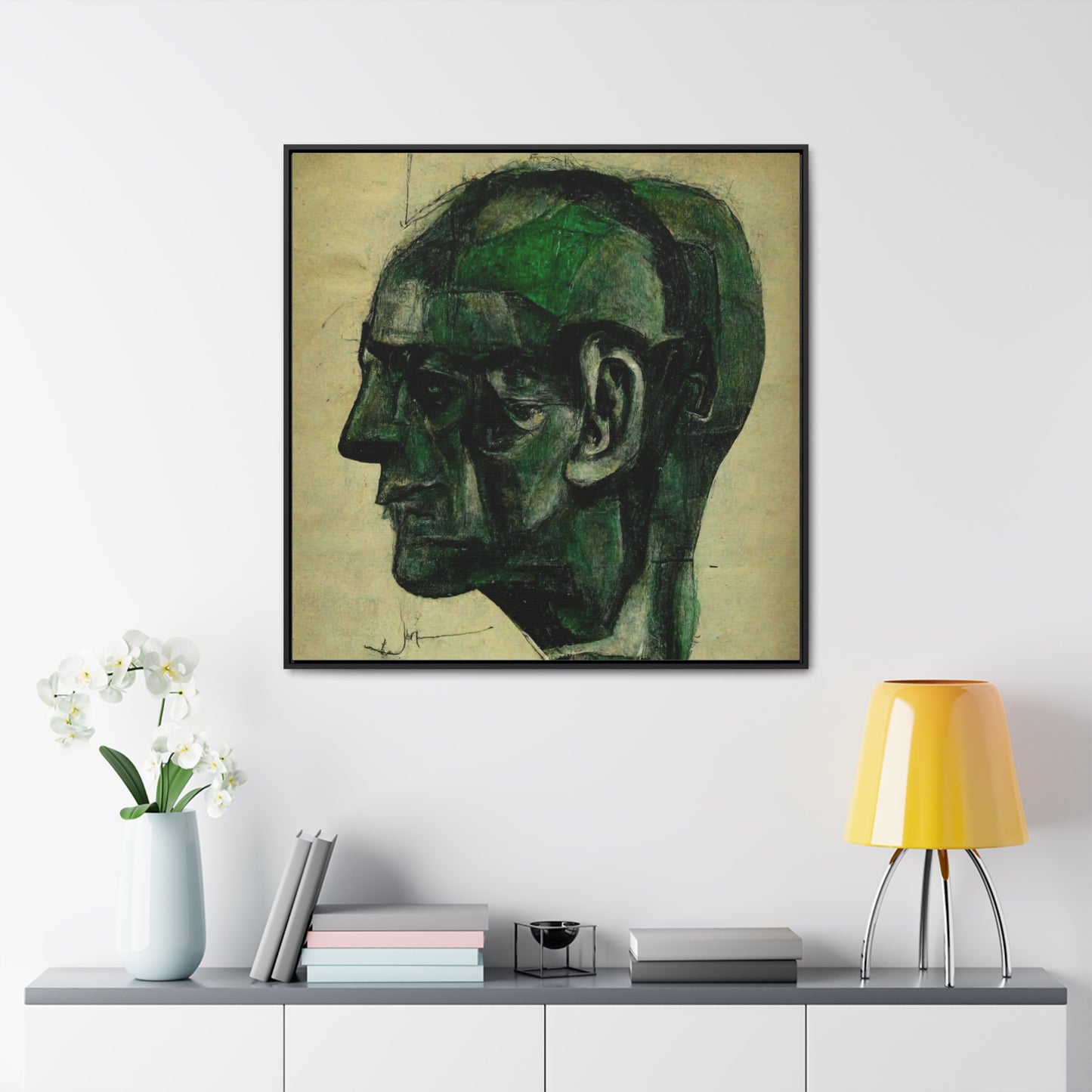 Heads 7, Valentinii, Gallery Canvas Wraps, Square Frame