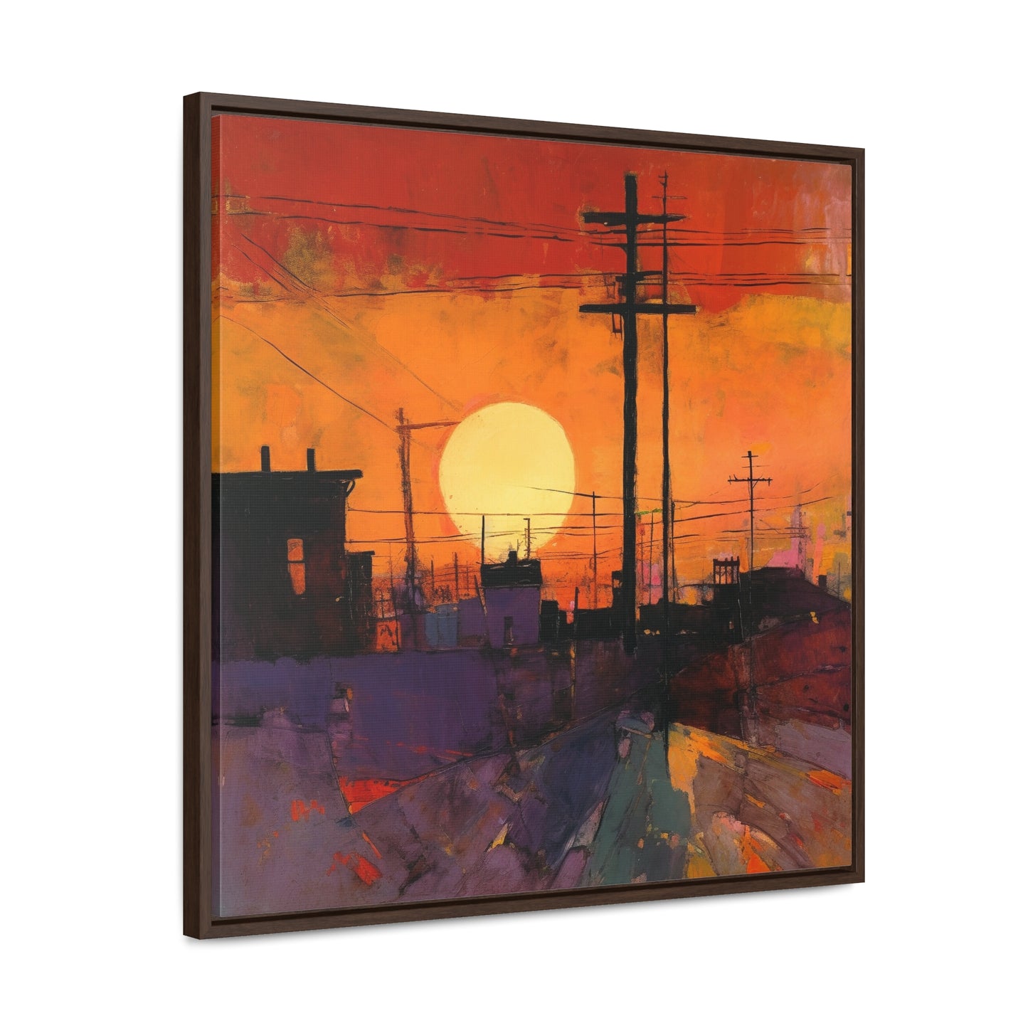 Land of the Sun 78, Valentinii, Gallery Canvas Wraps, Square Frame