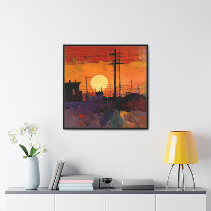 Land of the Sun 78, Valentinii, Gallery Canvas Wraps, Square Frame