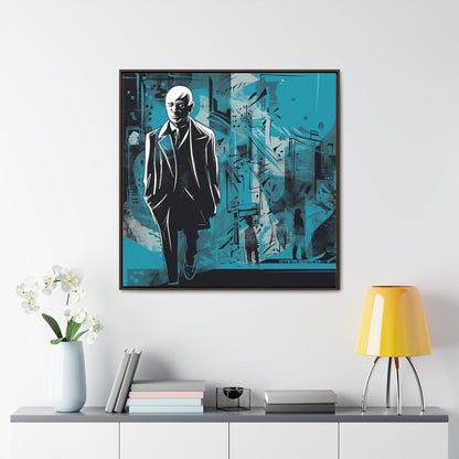 Sad Man 14, Valentinii, Gallery Canvas Wraps, Square Frame