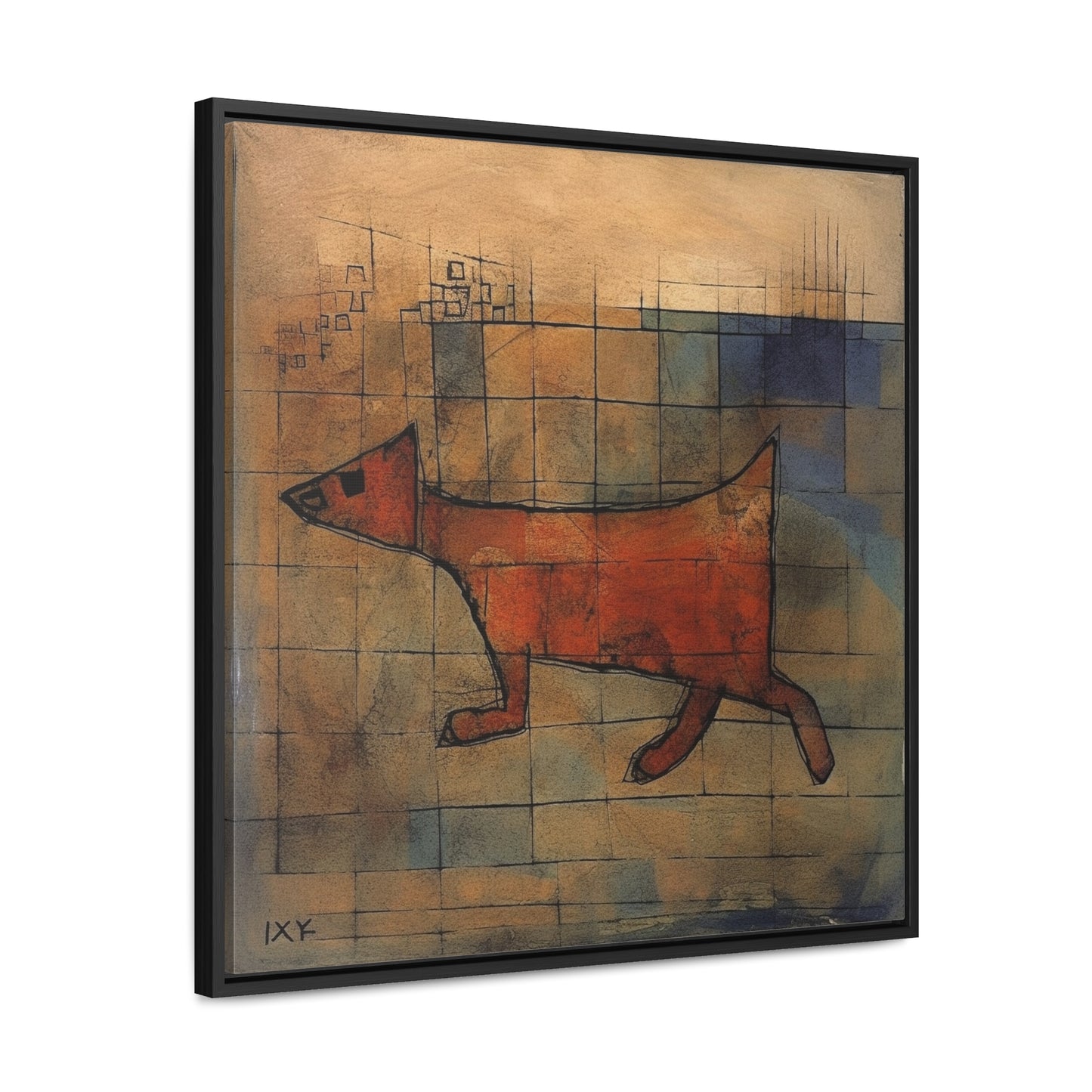 V Dog 11, Gallery Canvas Wraps, Square Frame