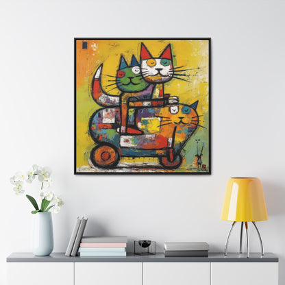 Cat 140, Gallery Canvas Wraps, Square Frame