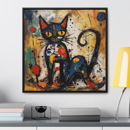 Cat 105, Gallery Canvas Wraps, Square Frame