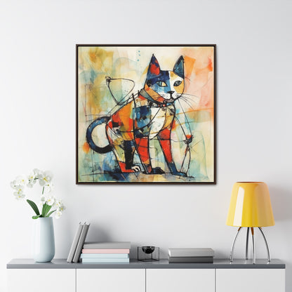 Cat 77, Gallery Canvas Wraps, Square Frame