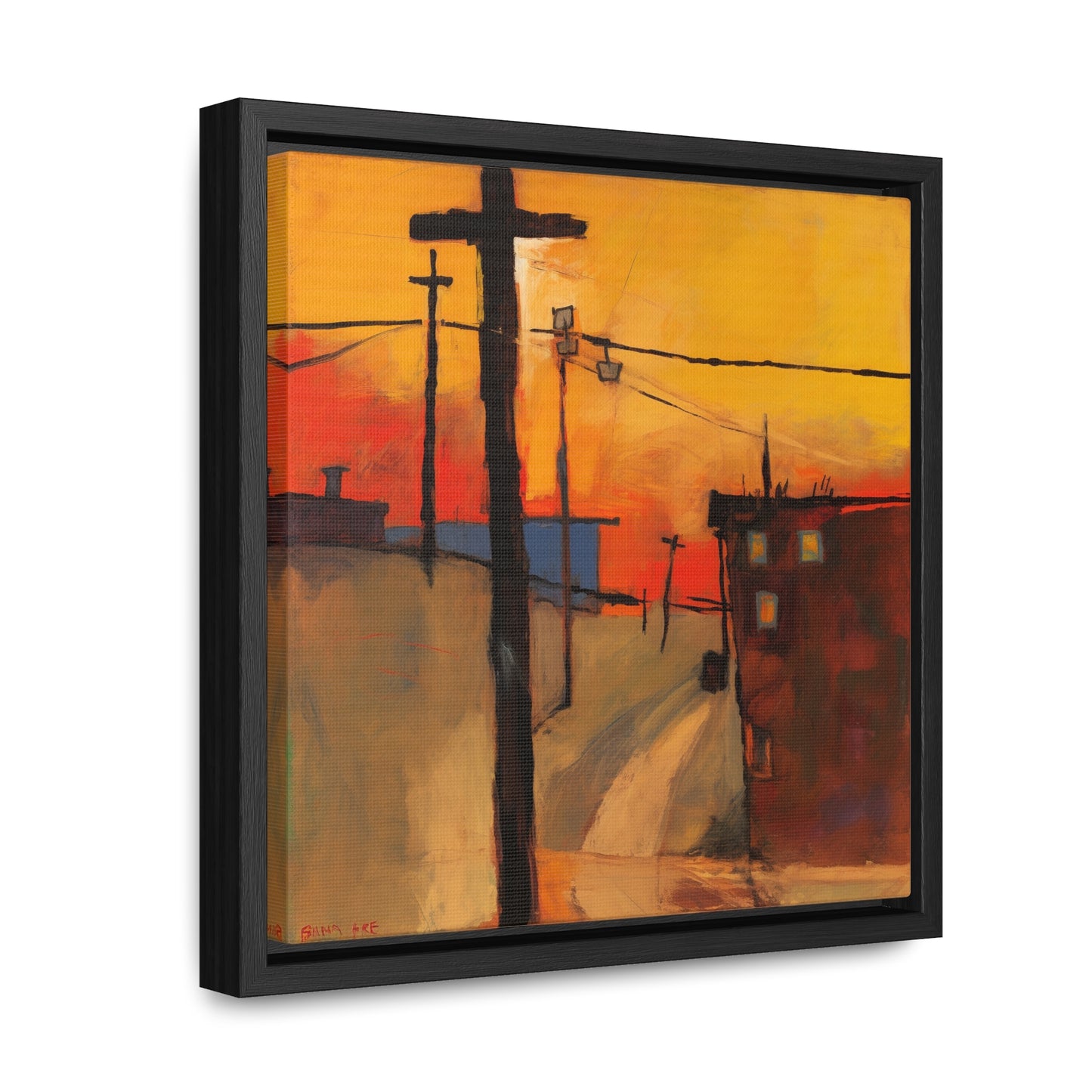 Land of the Sun 70, Valentinii, Gallery Canvas Wraps, Square Frame