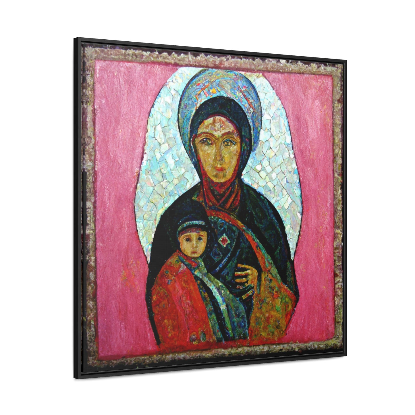 Mary and the Child 22, Valentinii, Gallery Canvas Wraps, Square Frame