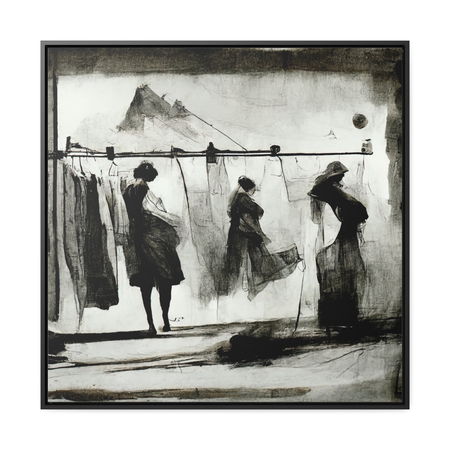 Domestic Memories 1, Valentinii, Gallery Canvas Wraps, Square Frame