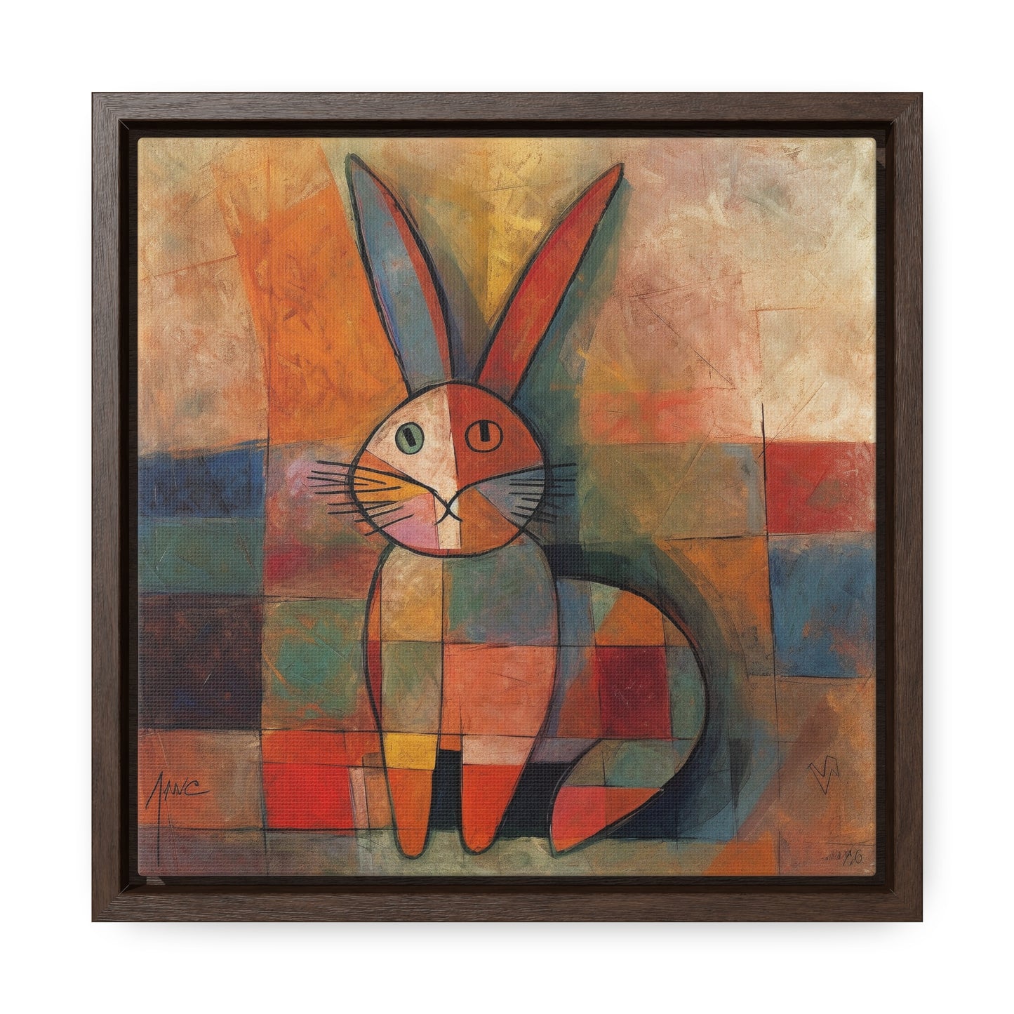 Rabbit 18, Gallery Canvas Wraps, Square Frame