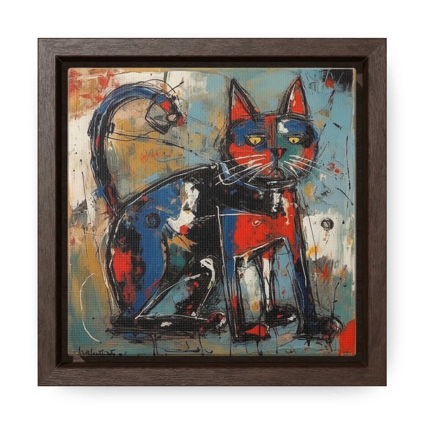 Cat 87, Gallery Canvas Wraps, Square Frame