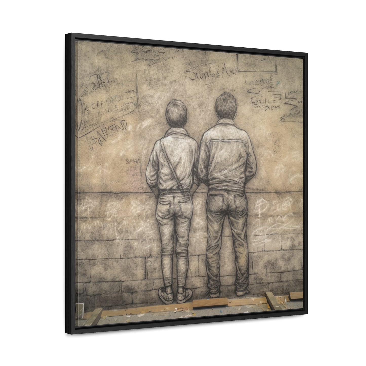 The Courage of Vulnerability 12, Valentinii, Gallery Canvas Wraps, Square Frame