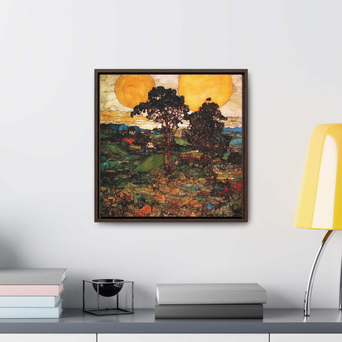 Land of the Sun 38, Gallery Canvas Wraps, Square Frame