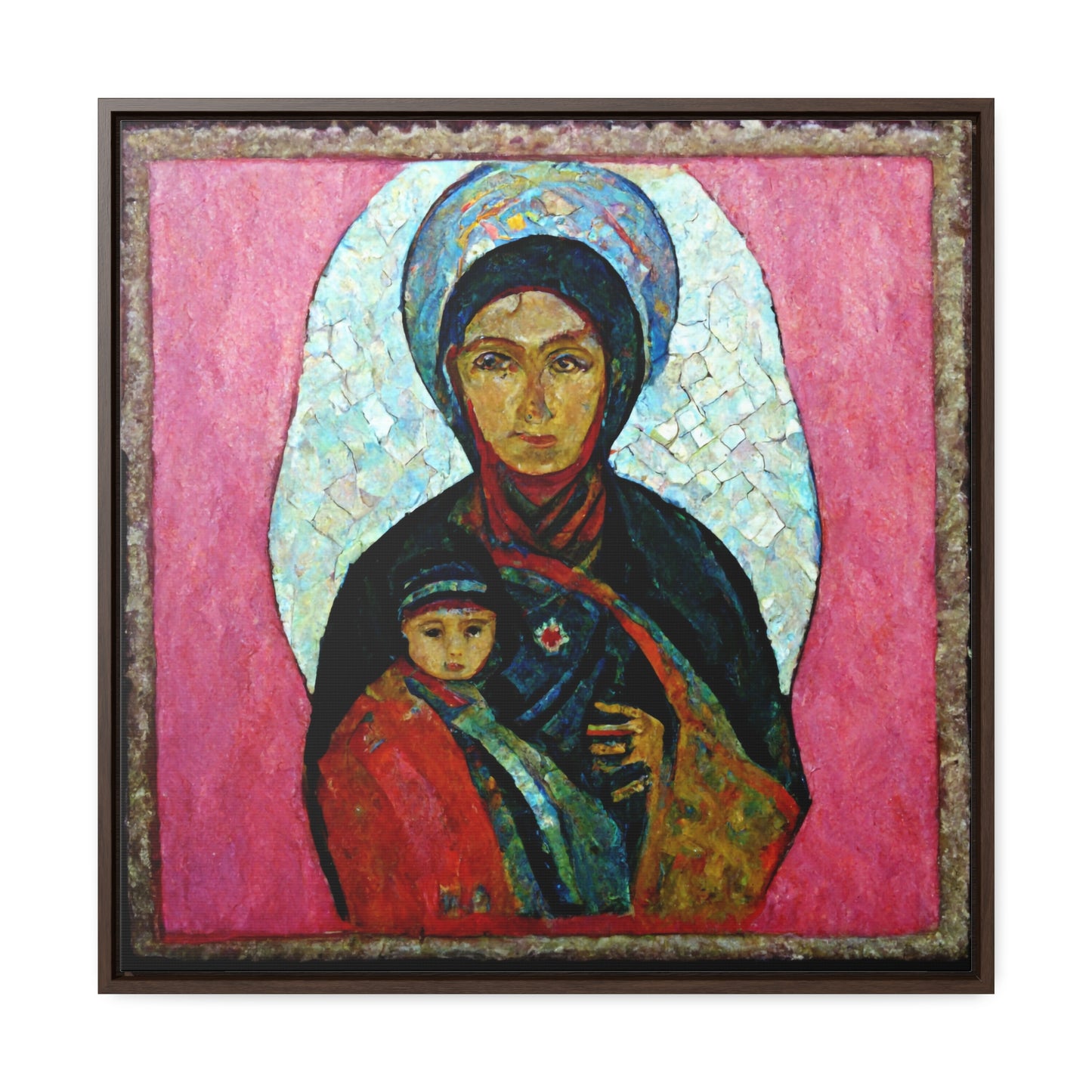 Mary and the Child 11, Valentinii, Gallery Canvas Wraps, Square Frame