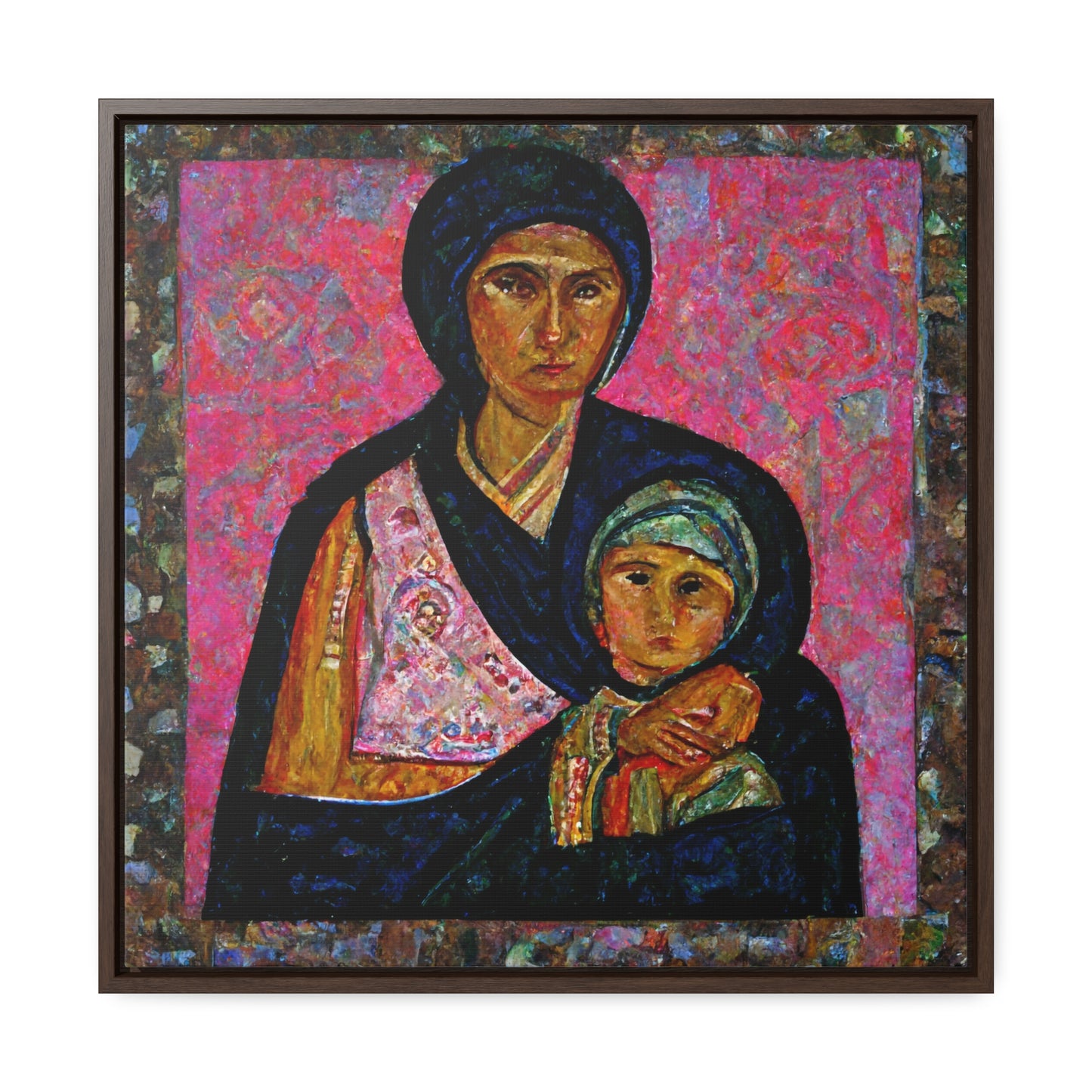 Mary and the Child 20, Valentinii, Gallery Canvas Wraps, Square Frame