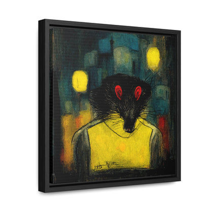 Urban Rat, Valentinii, Gallery Canvas Wraps, Square Frame