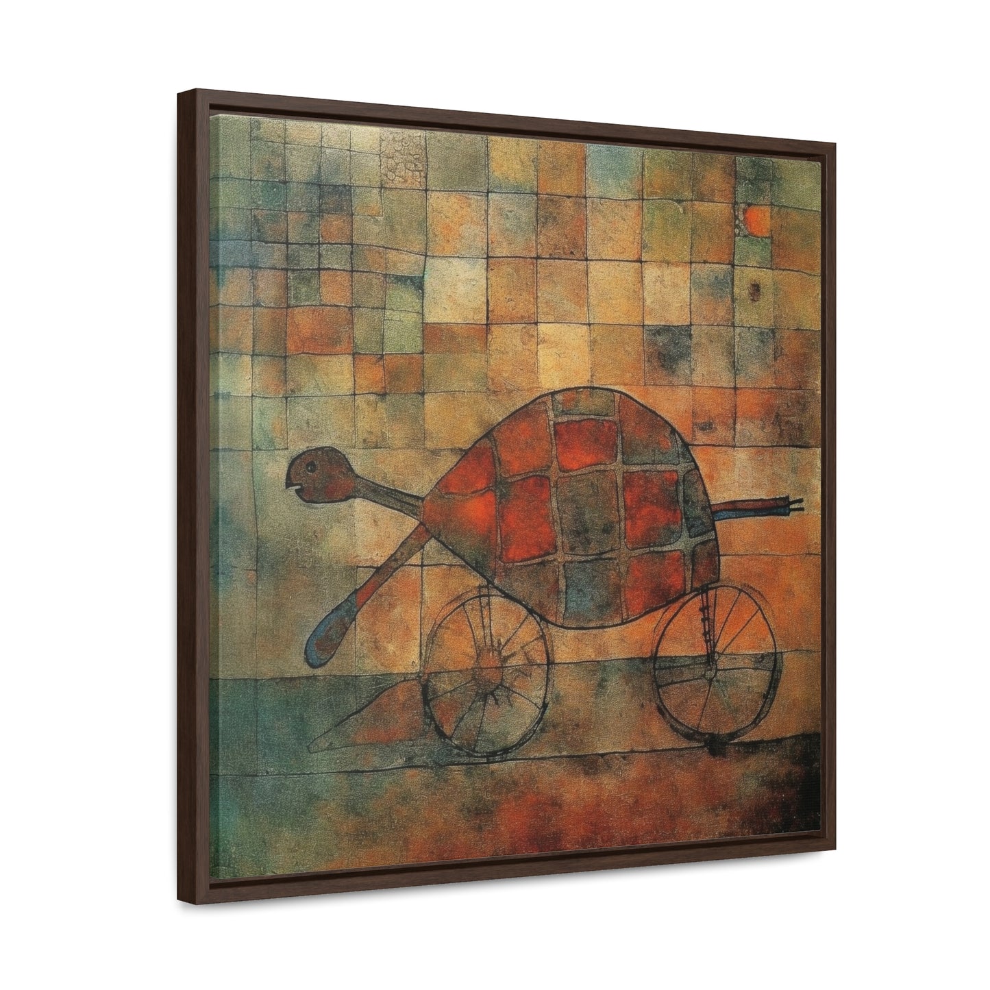 Turtle 16, Gallery Canvas Wraps, Square Frame