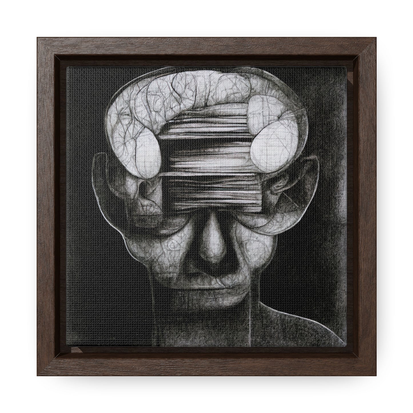 Brain 36, Valentinii, Gallery Canvas Wraps, Square Frame