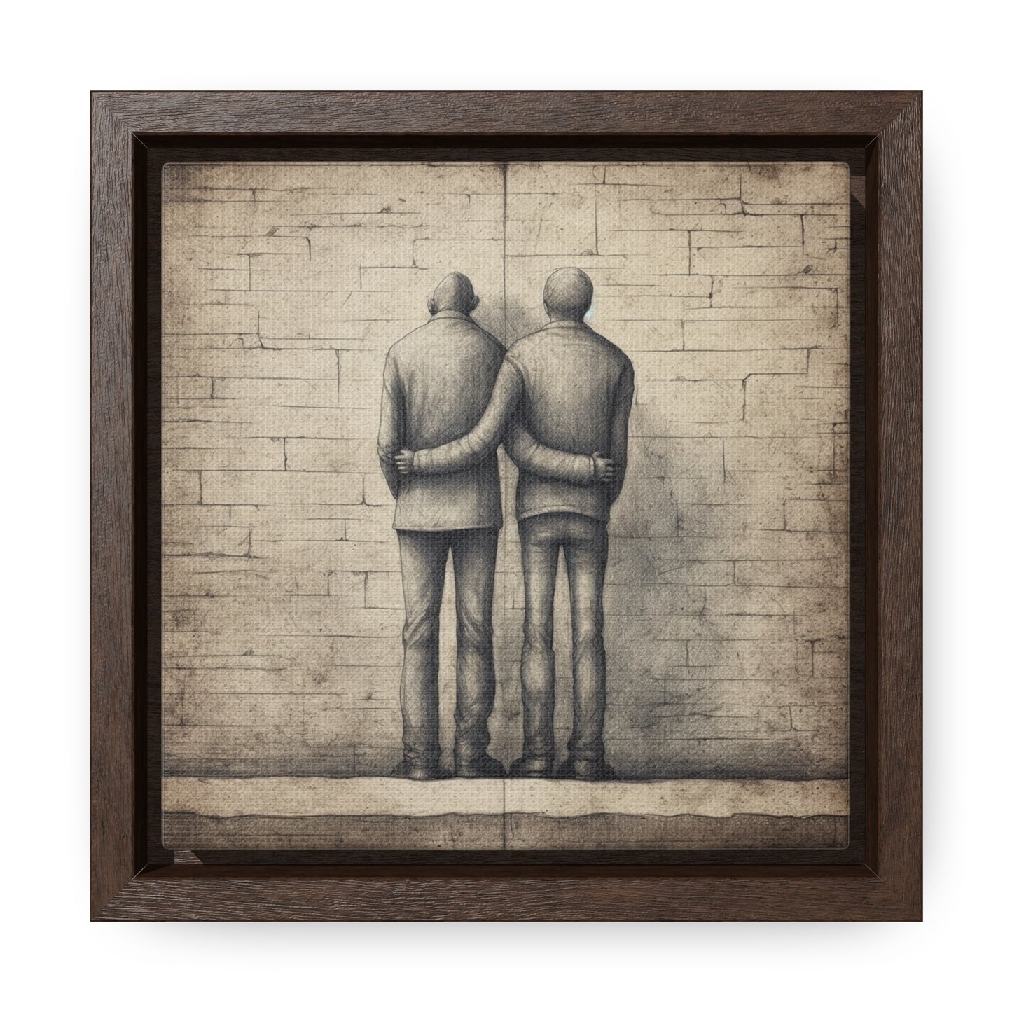 The Courage of Vulnerability 10, Valentinii, Gallery Canvas Wraps, Square Frame