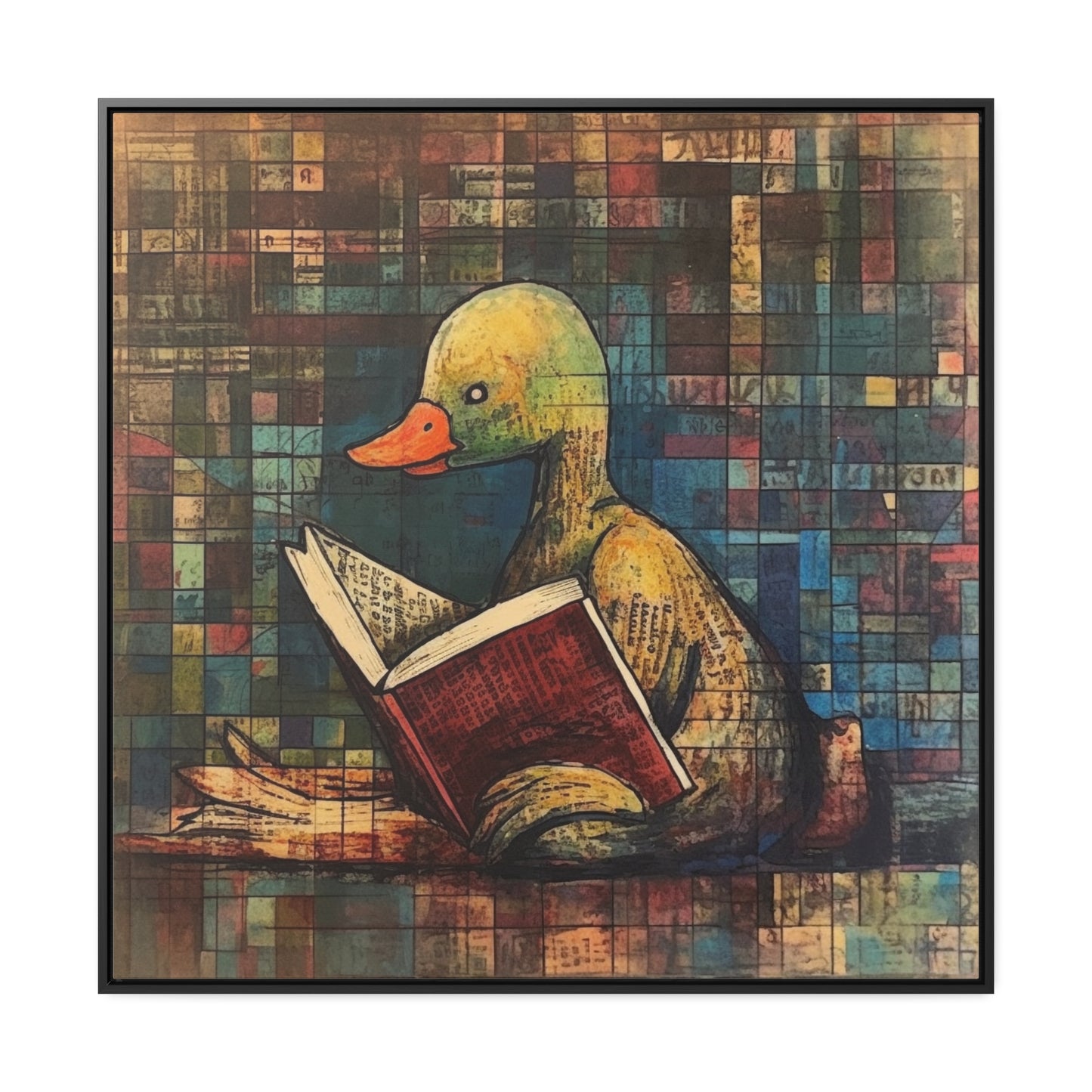 Duck 4, Gallery Canvas Wraps, Square Frame