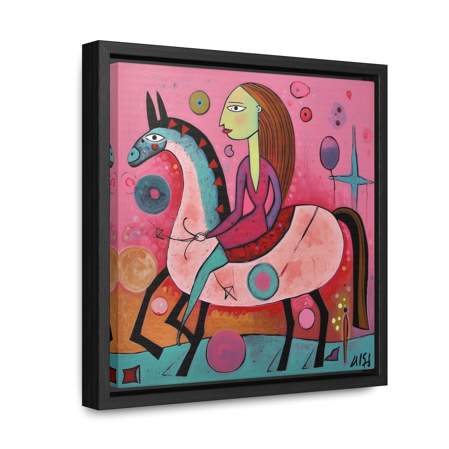 The Dreams of the Child 59, Gallery Canvas Wraps, Square Frame