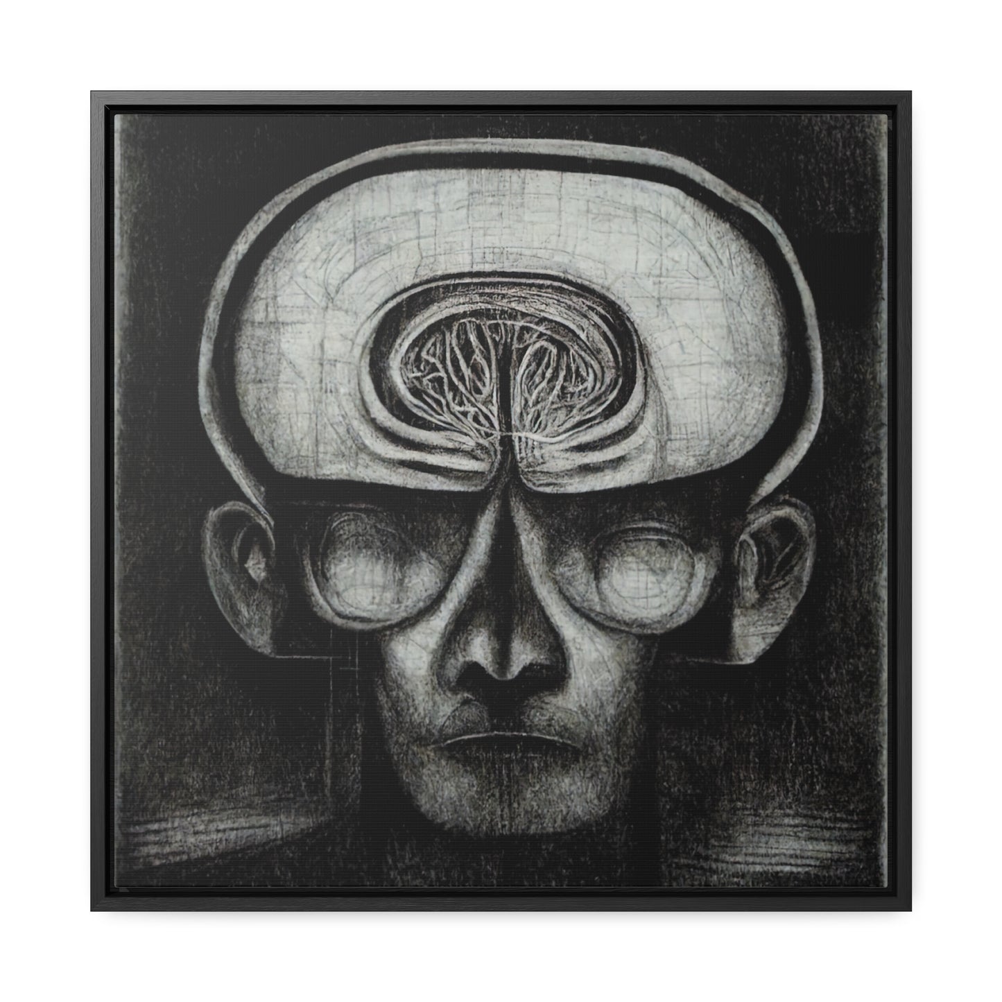 Brain 50, Valentinii, Gallery Canvas Wraps, Square Frame