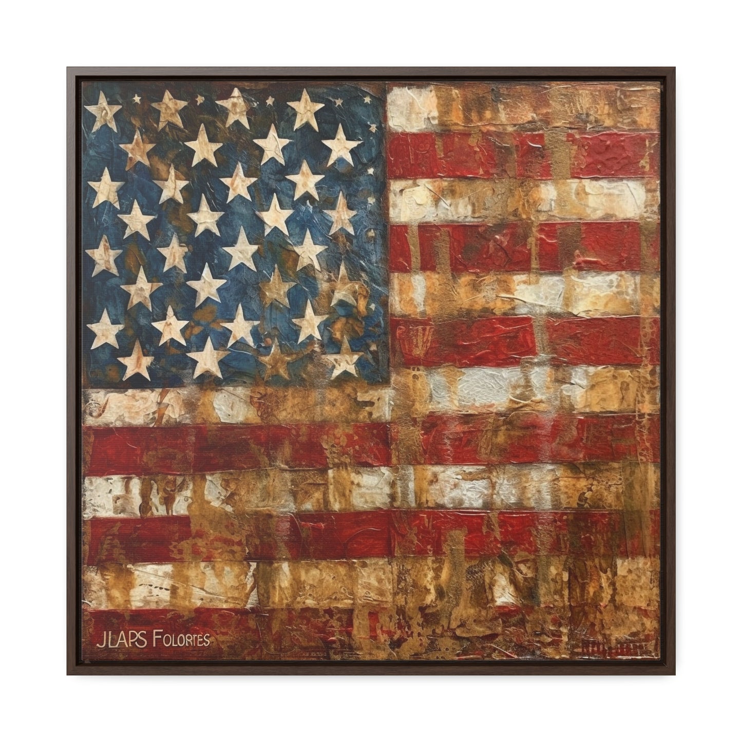 USA 16, Gallery Canvas Wraps, Square Frame