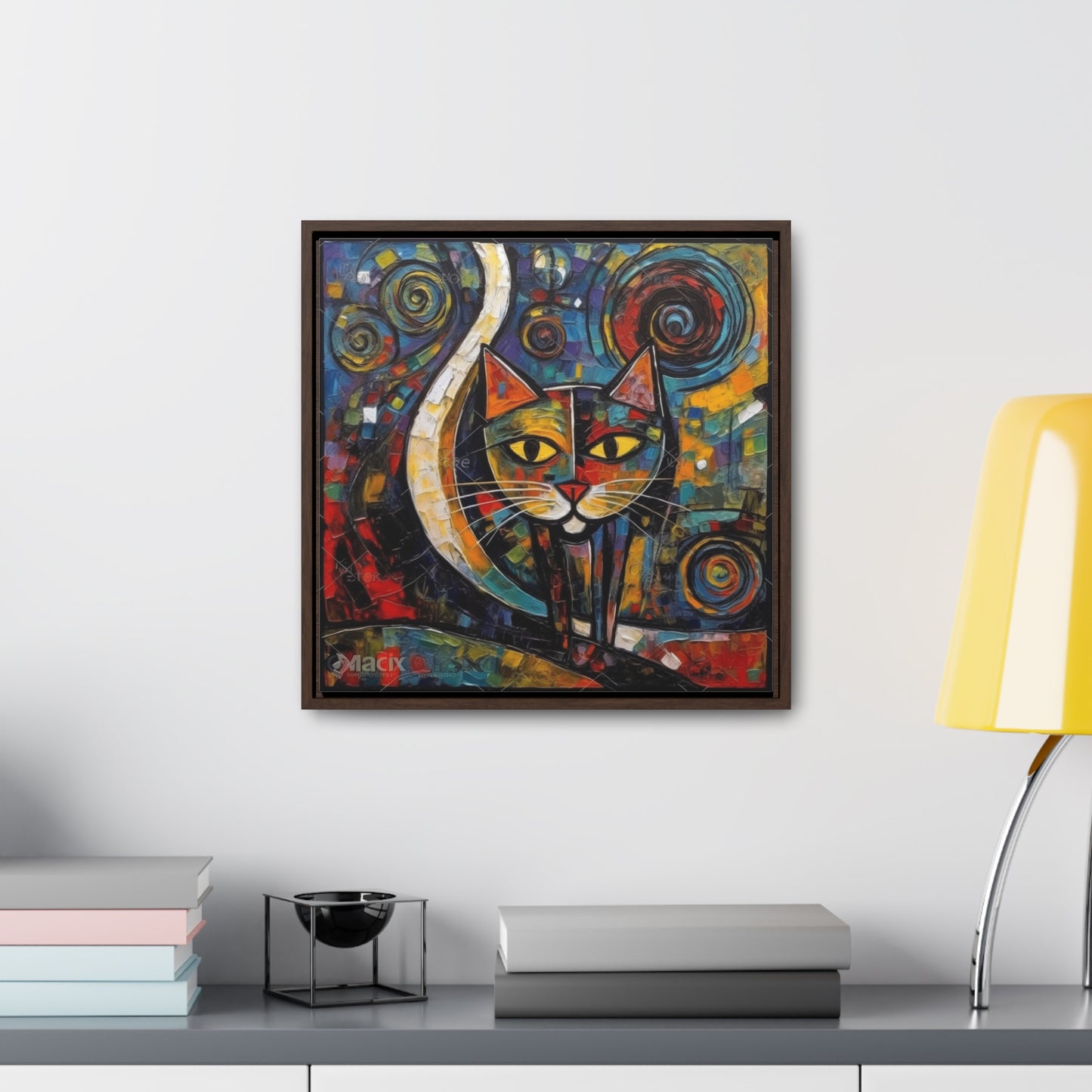 Cat 119, Gallery Canvas Wraps, Square Frame