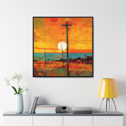 Land of the Sun 64, Valentinii, Gallery Canvas Wraps, Square Frame