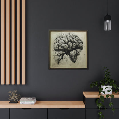 Brain 55, Valentinii, Gallery Canvas Wraps, Square Frame