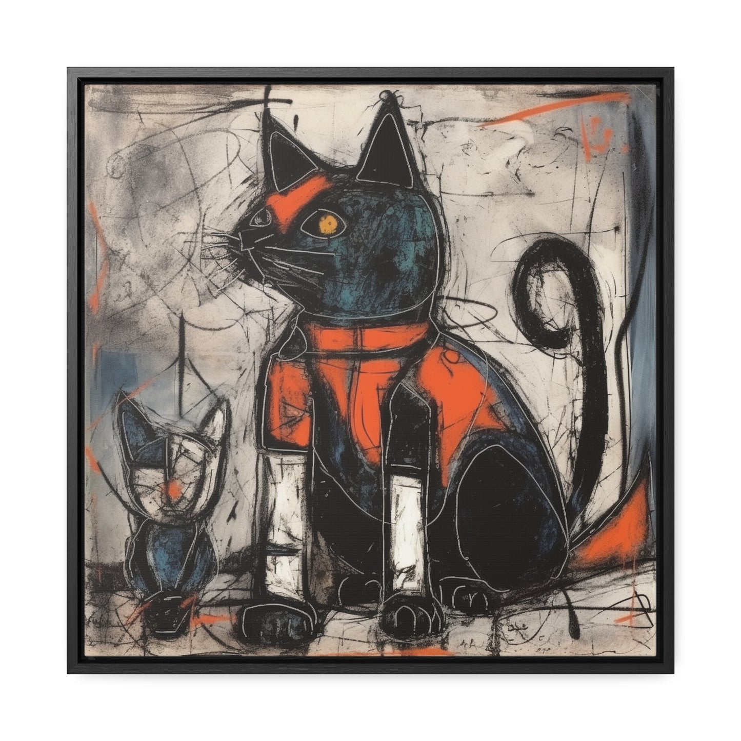 Cat 92, Gallery Canvas Wraps, Square Frame