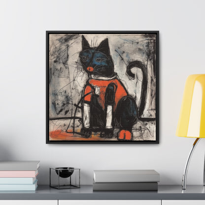 Cat 37, Gallery Canvas Wraps, Square Frame