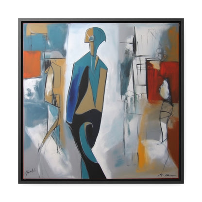 Sad Man 23, Valentinii, Gallery Canvas Wraps, Square Frame