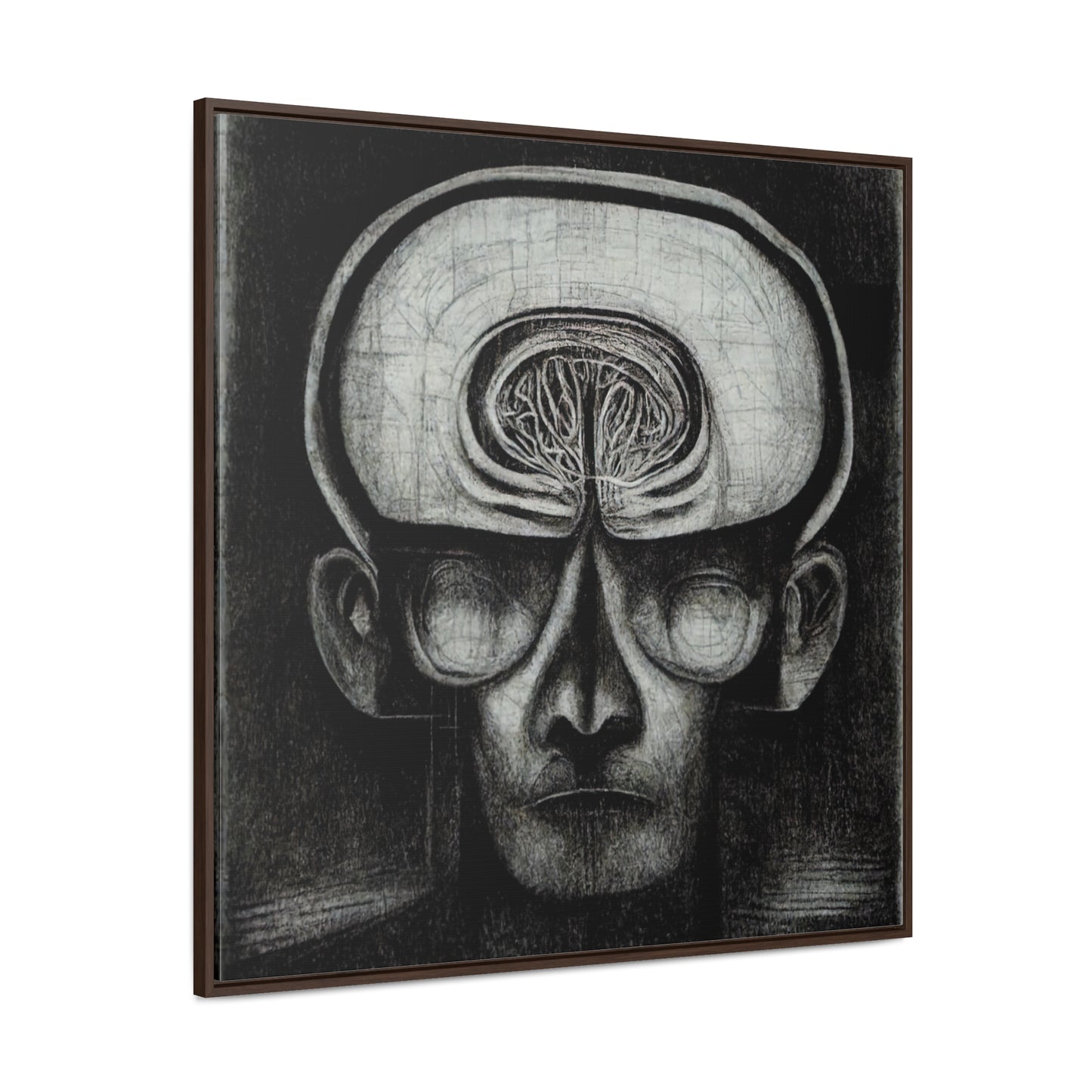 Brain 50, Valentinii, Gallery Canvas Wraps, Square Frame