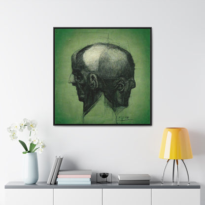 Heads 17, Valentinii, Gallery Canvas Wraps, Square Frame